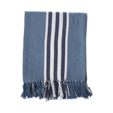 Protea Pin Stripe - Shoreline | Prov Blue/Navy